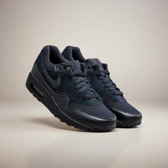 Nike Air Max 1 Essential Triple Black Men\'s Shoes Size 9.5 main image 5